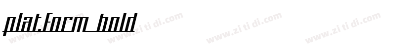 platform bold字体转换
